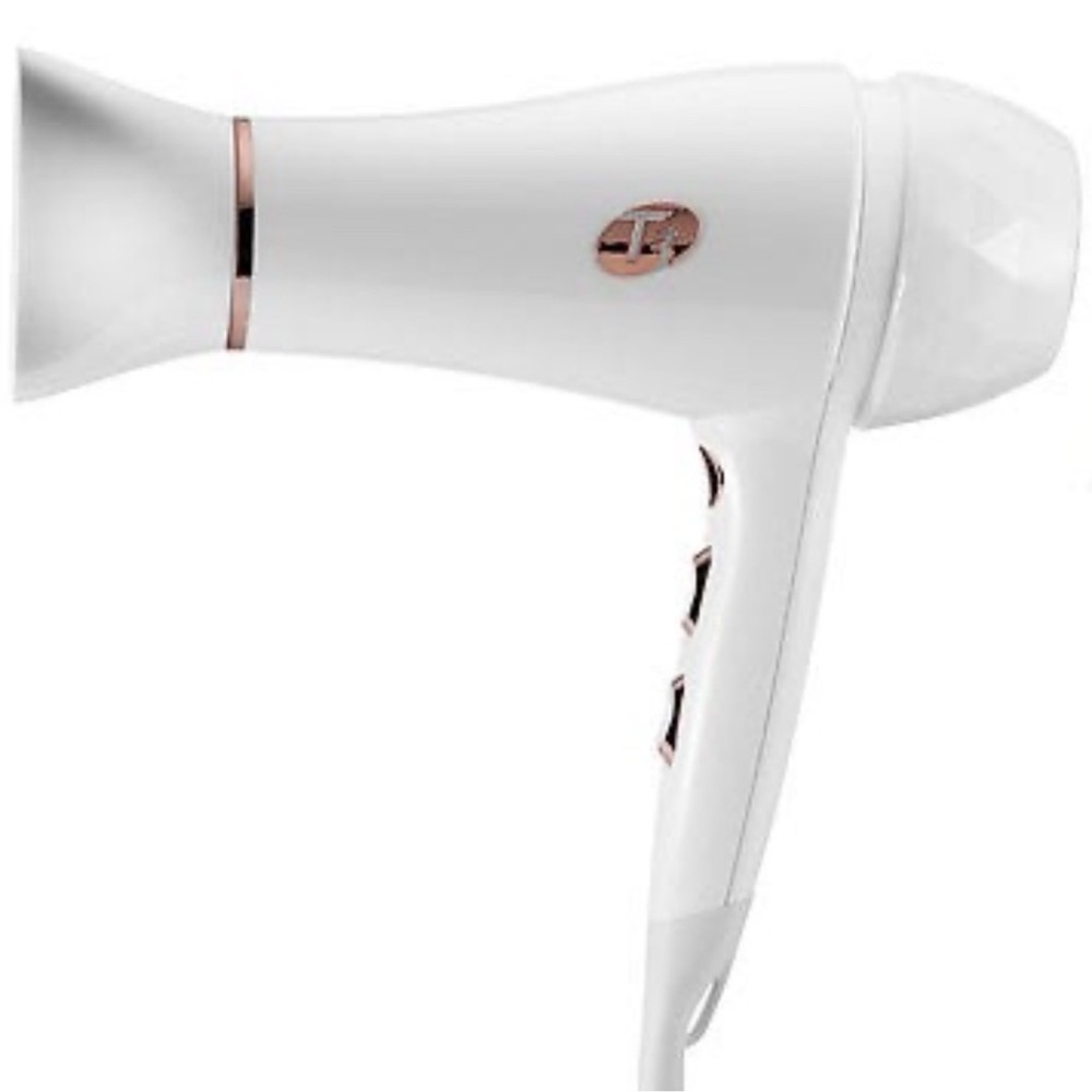T3 White and Silver Hair Dryer